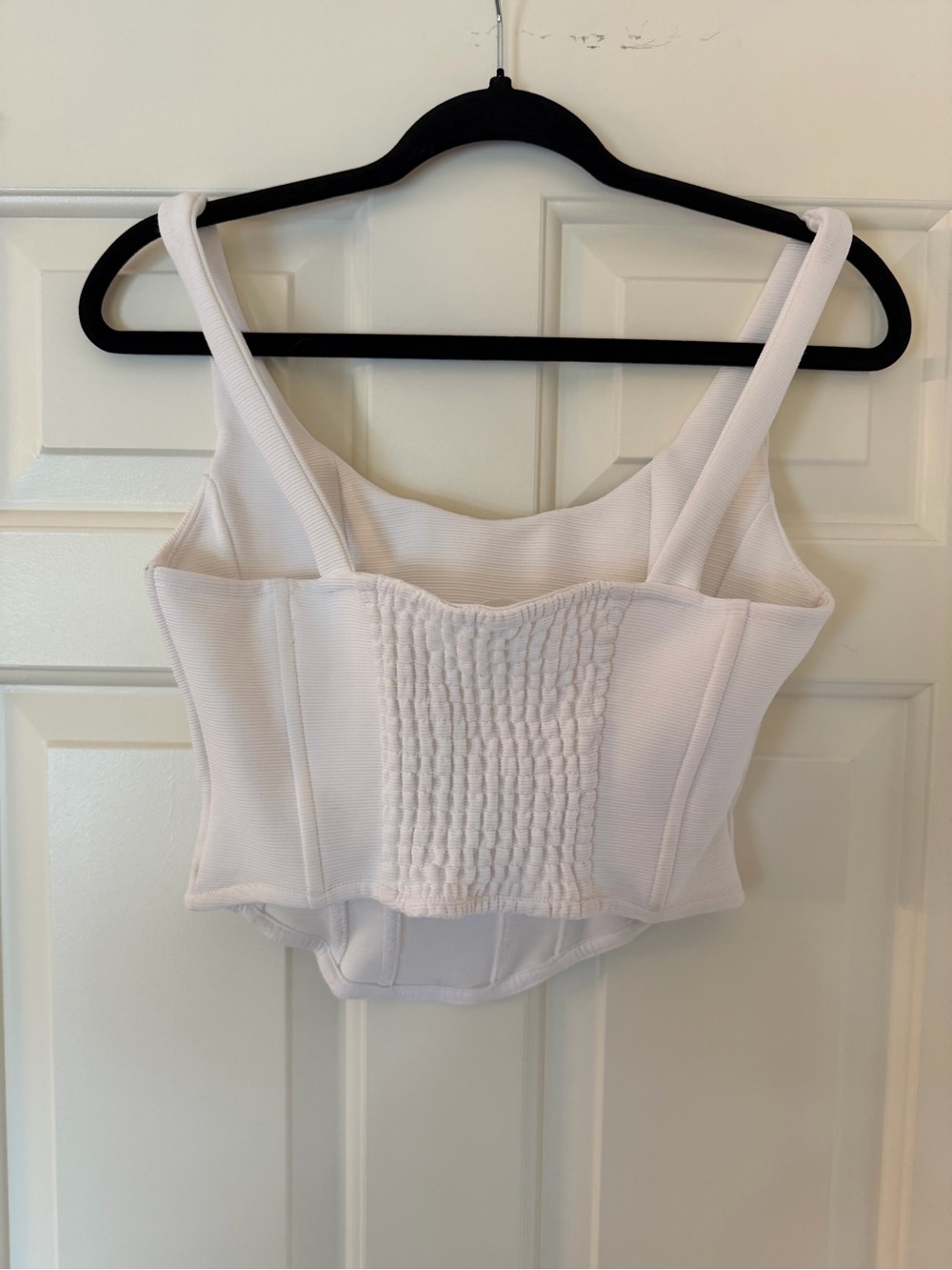 H&M White Ribbed Corset-Style - Picture 2 of 2
